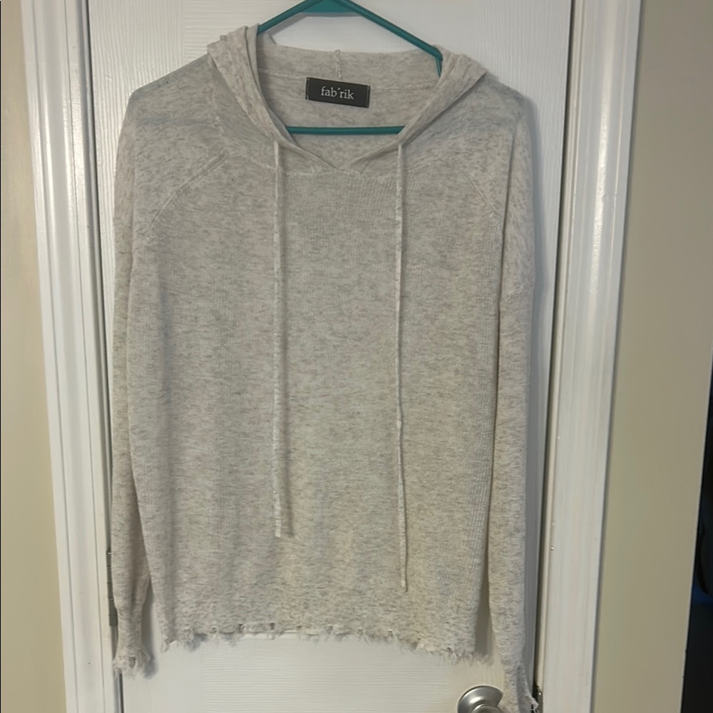 Fab'rik Women's Gray Hoodie Top